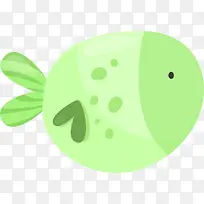 海洋生物绿色小鱼