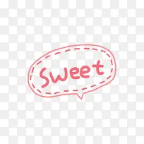 sweet卡通气泡字体