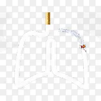 香烟肺部抽象图