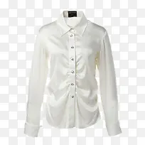 白色绸缎衬衫