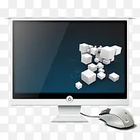 白色电脑