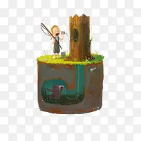 传声筒插画