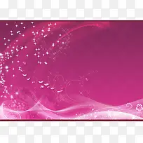粉色弧形线条星光海报背景七夕情人节