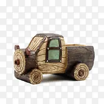 木雕汽车