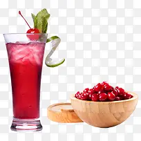 夏季冰爽鲜榨蔓越莓汁