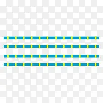 矢量分割线分隔纯色蓝黄色
