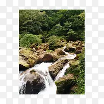 青城山瀑布美景
