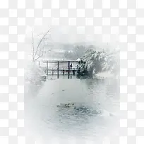 雪中水墨西湖