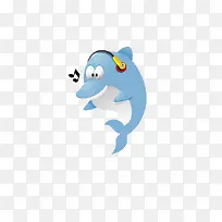 听音乐的海豚