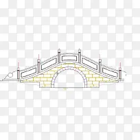 黄色砖头拱桥