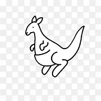 简笔画袋鼠