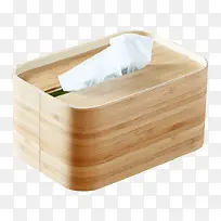 竹木长方形纸巾盒