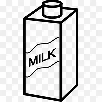 牛奶盒包装图标