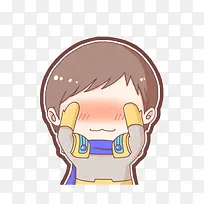 棕色头发男