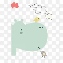 河马小鸟