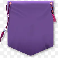 紫色装饰帘子