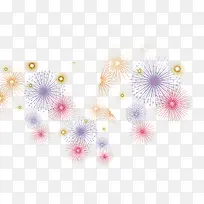 卡通烟火，淘宝素材，烟花