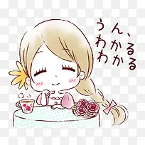 卡通女生