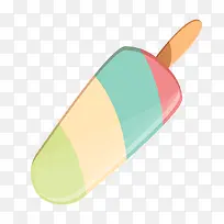 彩色手绘圆弧雪糕食物元素