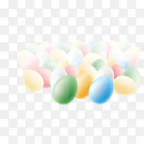 矢量彩色彩蛋堆积