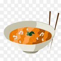 碗里的面食食物设计