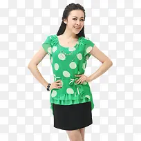 绿色连衣裙夏日女装