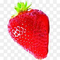 合成手绘红色鲜艳的草莓