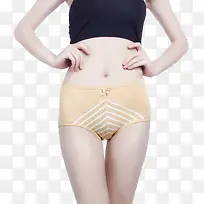 夏日海报淘宝女士黄色内裤
