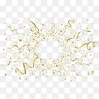 精美金色彩带花纹