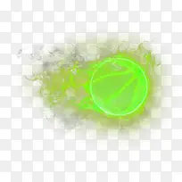 绿色球形光效效果
