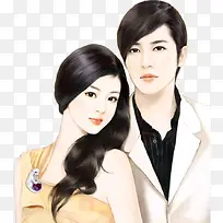 现在帅哥美女立绘人物