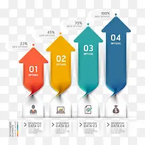 创意百分比数据图表模板下载