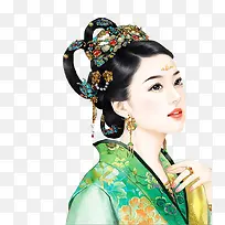 古装绿衣美女