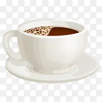 泡着咖啡的奶茶杯