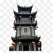 古风城楼风景图