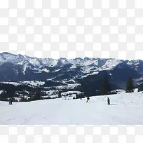 山脚下的滑雪场