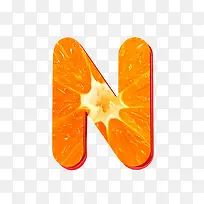 橙子字母n