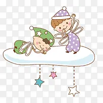 云彩上的孩子