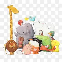 卡通动物们