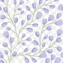 紫色小花漂浮壁纸背景