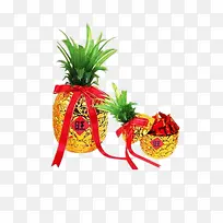 菠萝包装素材