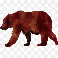 水彩狗熊设计
