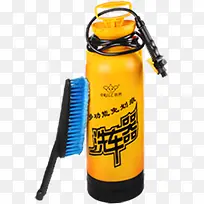 黄色洗车器蓝色刷子汽车用品