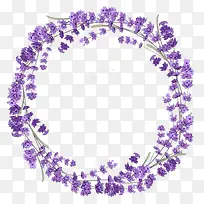 紫色丁香花环图片素材