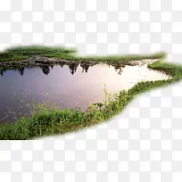 湖泊风格素材