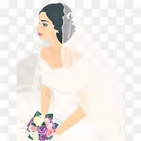 婚礼情人节卡通人物
