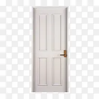 白色的单扇门