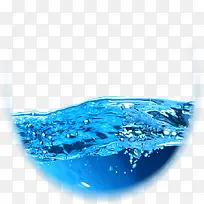蓝色纯净水资源水波