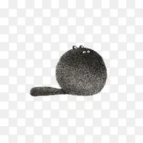 可爱毛球猫