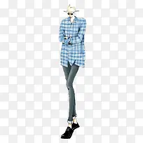 小清新男生手绘时装插画设计